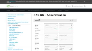 
                            9. NAS OS – ADMINISTRATION | Seagate Deutschland