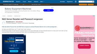 
                            8. NAS Server Reseten weil Passwort vergessen - Administrator