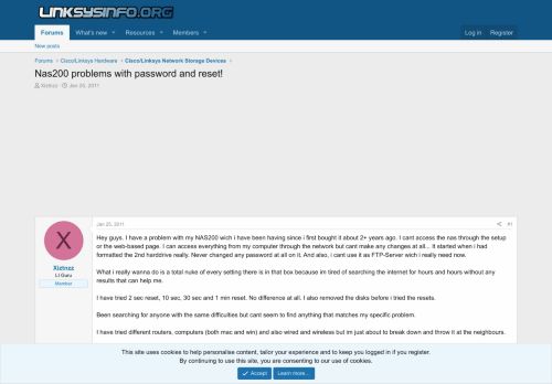 
                            6. Nas200 problems with password and reset! | LinksysInfo.org