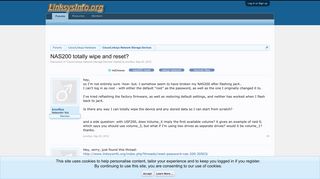 
                            5. NAS200 totally wipe and reset? | LinksysInfo.org