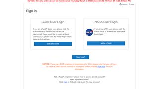
                            10. NASA's Software Catalog: Login