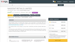 
                            4. Nascent Retails Limited - Financial Reports, Balance Sheets and more ...