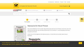 
                            6. Nassauische Neue Presse - Deutsche Post Leserservice