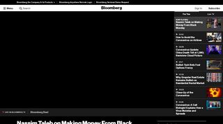 
                            9. Nassim Taleb on Making Money From Black Monday – Bloomberg