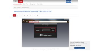 
                            1. Nastavenie zariadenia Dasan H640GW režim PPPoE - DSI Data
