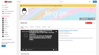 
                            6. Nasty Gal - YouTube