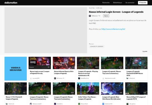 
                            12. Nasus infernal Login Screen - League of Legends - Vidéo dailymotion