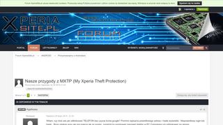 
                            11. Nasze przygody z MXTP (My Xperia Theft Protection ... - XperiaSite.pl