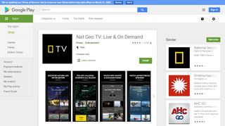 
                            11. Nat Geo TV: Watch Episodes On Demand & Live Stream - Apps on ...
