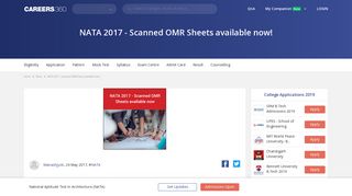 
                            2. NATA 2017 - Scanned OMR Sheets available now! - Engineering