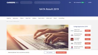 
                            9. NATA Result 2019, Score Card - Check here - Engineering