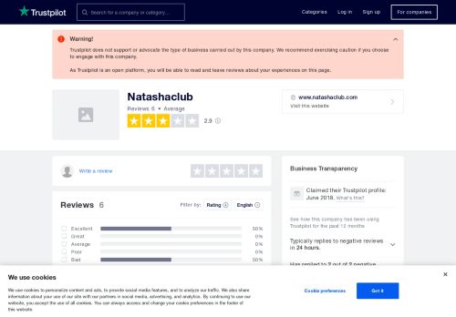
                            10. Natashaclub Reviews | Read Customer Service Reviews of www ...