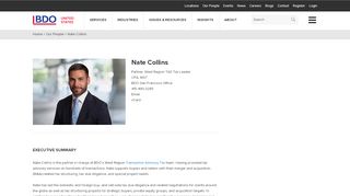 
                            13. Nate Collins, Mergers & Acquisitions Tax Partner, CPA, MST