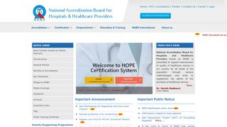 
                            13. National Accreditation Board for Hospitals & Healthcare Providers ...