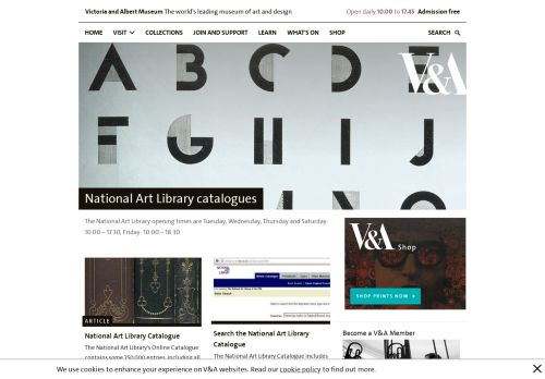 
                            2. National Art Library catalogues - Victoria and Albert Museum