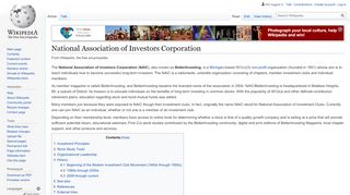 
                            10. National Association of Investors Corporation - Wikipedia