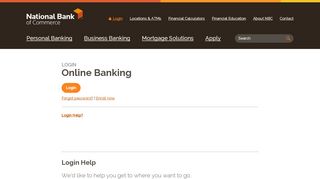 
                            12. National Bank of Commerce - Account Login