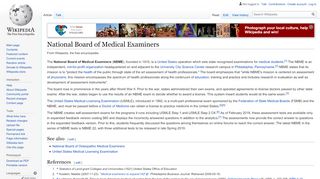 
                            10. National Board of Medical Examiners - Wikipedia