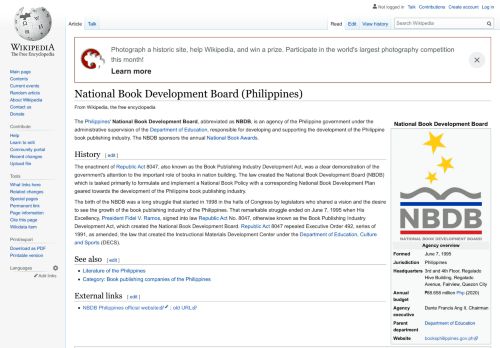 
                            10. National Book Development Board (Philippines) - Wikipedia