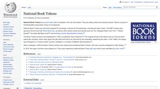 
                            9. National Book Tokens - Wikipedia
