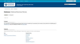 
                            5. National Business Review - Databases - The University of Auckland ...