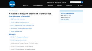 
                            9. National Collegiate Women's Gymnastics | NCAA.org - The Official ...