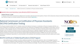 
                            3. National Commission on Certification of Physician Assistants ...