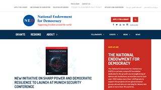 
                            7. National Endowment for Democracy (NED)