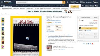 
                            9. National Geographic: Amazon.com: Magazines