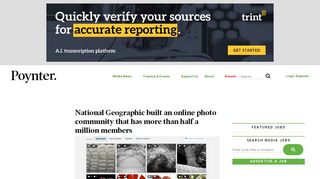 
                            4. National Geographic built an online photo community that has more ...