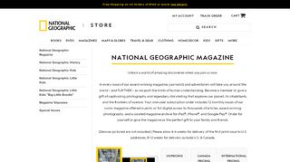 
                            7. National Geographic Magazine | Shop National Geographic