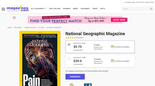 
                            8. National Geographic Magazine Subscription Discount | Magazines.com