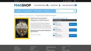 
                            7. National Geographic Magazine Subscription | Magshop