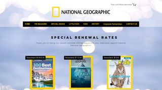 
                            7. National Geographic Subscription Renewal