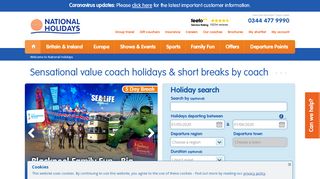 
                            11. National Holidays: Coach Holidays, Trips & Tours in the UK & Abroad