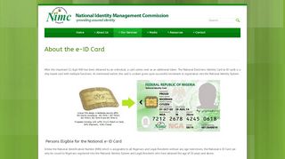 
                            3. National Identity Management Commission » About the e-ID Card