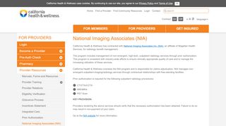 
                            11. National Imaging Associates (NIA) | California Health & Wellness