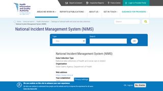
                            10. National Incident Management System (NIMS) | HIQA