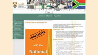 
                            2. National Liquor Authority - The dti