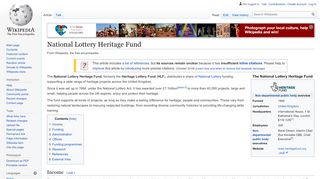 
                            6. National Lottery Heritage Fund - Wikipedia