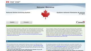 
                            8. National Online Licensing System / Système national d'émission de ...