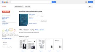 
                            10. National Performance Review