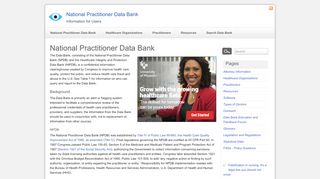 
                            3. National Practitioner Data Bank