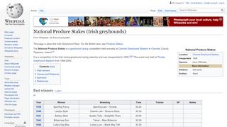 
                            13. National Produce Stakes (Irish greyhounds) - Wikipedia