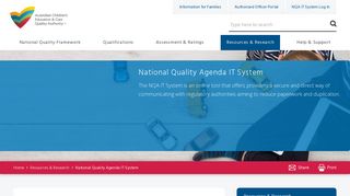 
                            10. National Quality Agenda IT System | ACECQA