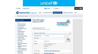 
                            10. National Rail Enquiries - TransPennine Express