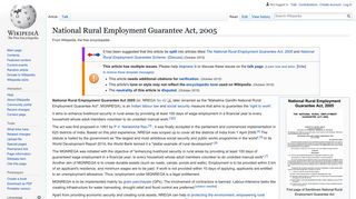 
                            9. National Rural Employment Guarantee Act, 2005 - Wikipedia