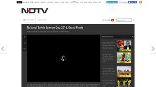 
                            6. National Safety Science Quiz 2016: Grand Finale - NDTV.com