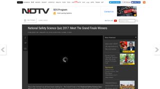 
                            3. National Safety Science Quiz 2017: Meet The Grand ... - NDTV.com