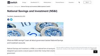
                            8. National Savings and Investment (NS&I) explained- uSwitch